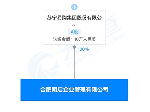 蘇寧成立全資子公司合肥明啟，聚焦企業管理與商務咨詢